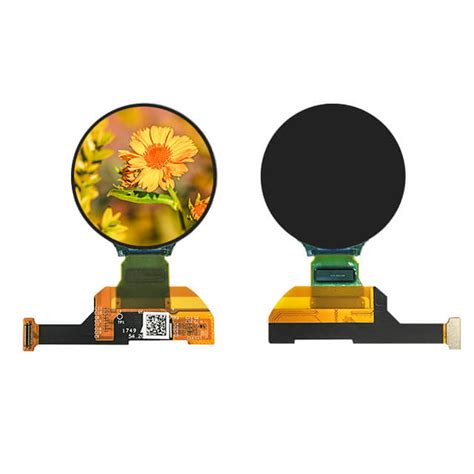 1 2inch 390x390 Round Amoled Display Mipi Interface Circular Oled Lcd