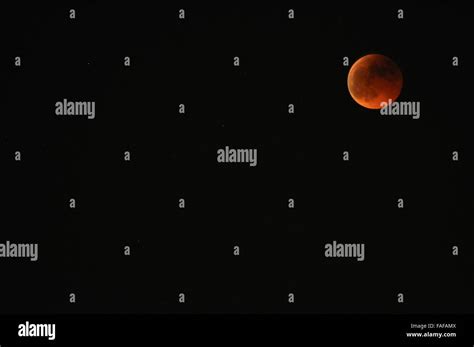 Red moon eclipse Stock Photo - Alamy