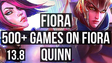 Fiora Vs Quinn Top Solo Kills Games Kr Grandmaster