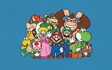 HD wallpaper: Super Mario characters wallpaper, mario bros, luigi ...