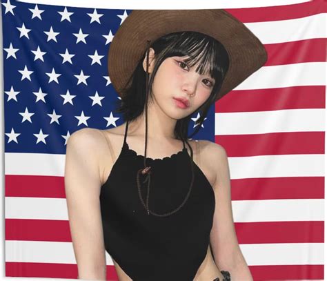 Le Sserafim Kim Chaewon X United States Flag Etsy