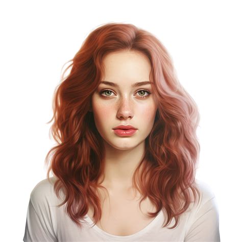 AI generated Portrait of lovely young woman clip art 40216231 PNG