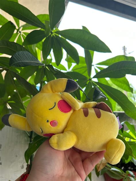 Pokemon Plush Sleeping Pikachu Stuffed Toy SUYASUYA Friend TAKARA TOMY