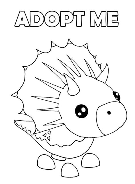 Desenhos De Triceratops Adopt Me Para Colorir E Imprimir Images And