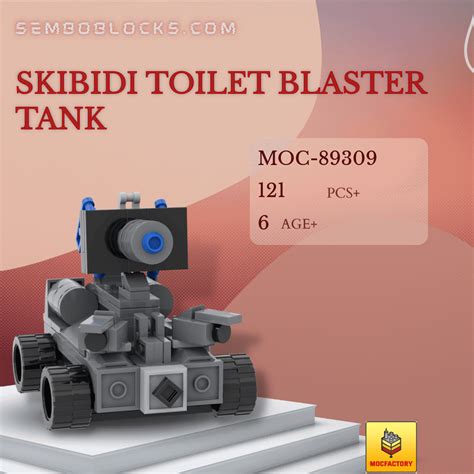 Moc Factory 89309 Movies And Games Skibidi Toilet Blaster Tank Sembo