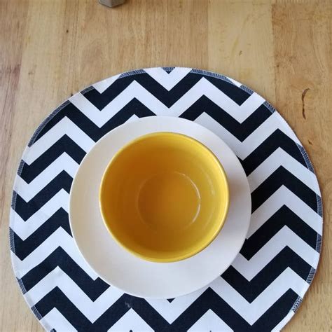 Chevron Table Linens Etsy