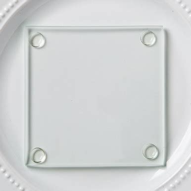 Perfectly Plain Collection Clear Glass Coasters