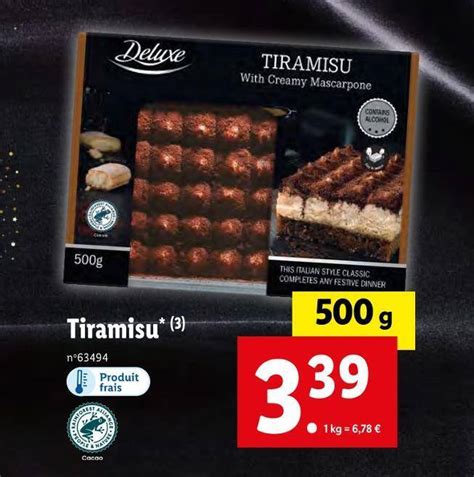 Promo Deluxe Tiramisu Chez Lidl