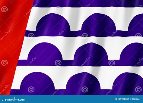 Flag Of Des Moines City Iowa Us Stock Illustration Illustration Of