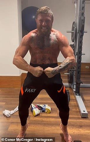 Shirtless Conor Mcgregor Shows Off His Jaw Dropping Muscles And Inked