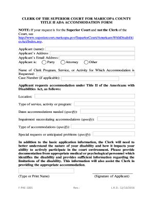 Fillable Online CLERK OF THE SUPERIOR COURT FOR MARICOPA COUNTY Fax