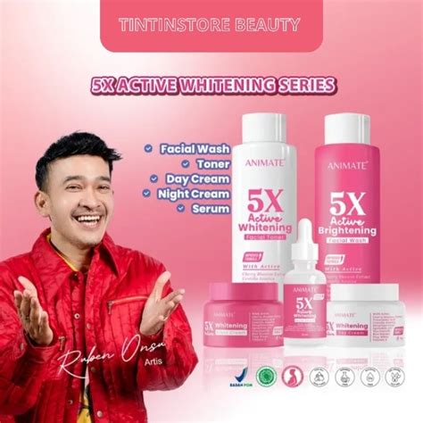 Jual Animate X Active Whitening Series In Paket Skincare Wajah