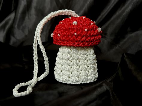 Crochet Pattern Mushroom Bag Pdf Digital Graphic By A More Nushka