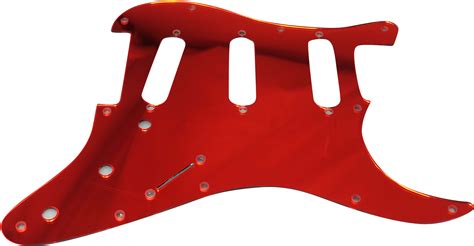 Toronzo Pickguard St Sss 2ply Mirror Red St Standard Toronzo Pickguards Hardware