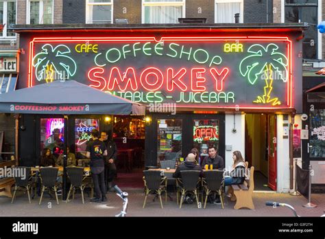 Rembrandtplein, Coffee shop, Amsterdam, Holland, Netherlands Stock ...