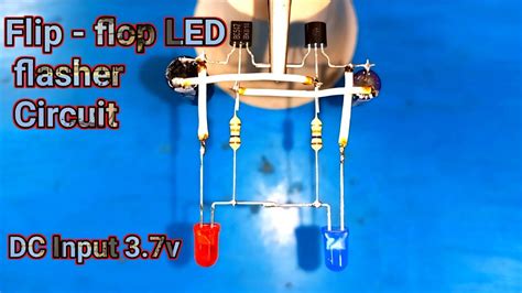 Flip Flop Led Flasher Circuit Using Bc Transistor Lighting