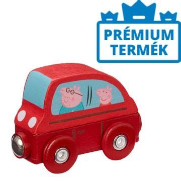 Peppa Pig Mașinuță din lemn cu magnet Tulli ro