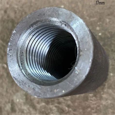 Threaded Half Mm Mild Steel Rebar Coupler For Chemical Handling Pipe