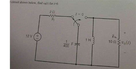 Solved Circuit Shown Below Find V0t For T0