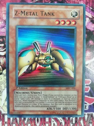 Z Metal Tank Super Rare Yugioh Konami Mfc MercadoLibre