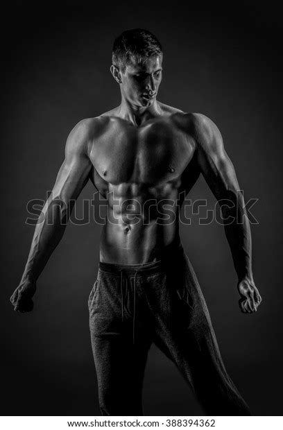 Sexy Muscular Man Posing Naked Torso Stock Photo Shutterstock