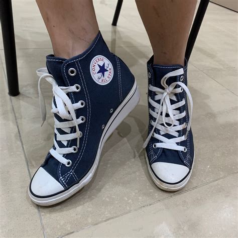 Converse High Cut Hidden Heel Wedge Shoes Women S Fashion Footwear