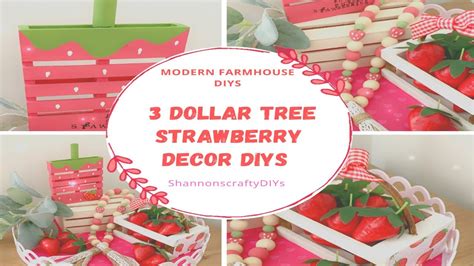 New Modern Farmhouse Decor Diys Dollar Tree Diys Strawberries