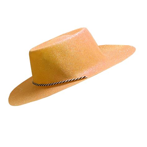 Glitter Cowboy Hat, Orange – Sydney Costume Shop