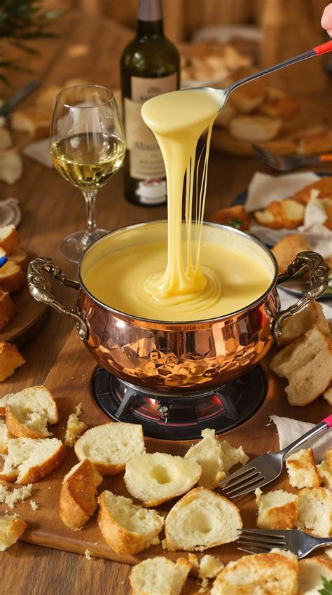 Four-Cheese Swiss Fondue Recipe - All Good Recipes