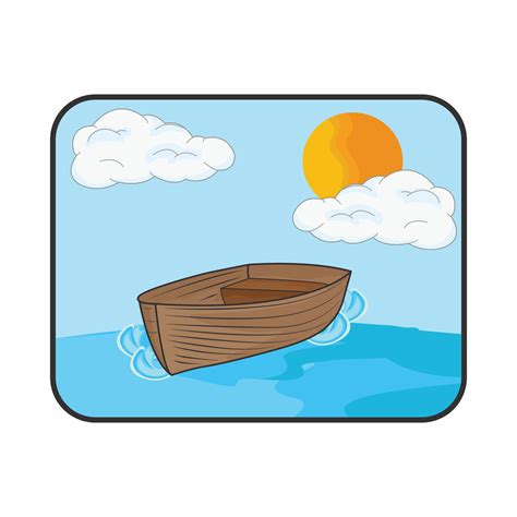 illustration of wooden boat 36744330 Vector Art at Vecteezy