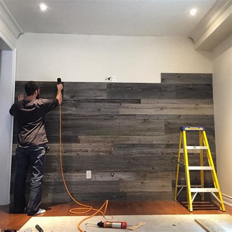 Installing Barn Board Wall The Urban Decor