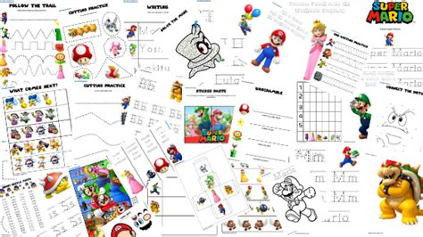 Super Mario Learning Activity Pack - Blooming Brilliant