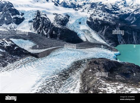 Campo De Hielo Norte Patagónico Vista Aérea Parque Nacional Laguna San Rafael Región Aysen