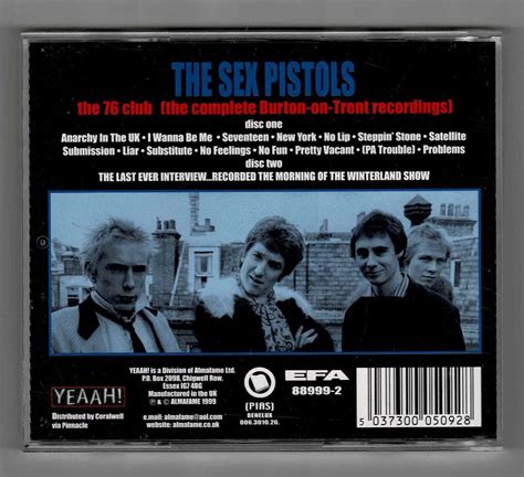 SEX PISTOLS The 76 Club Yeah Records Double CD Limited Edition EBay