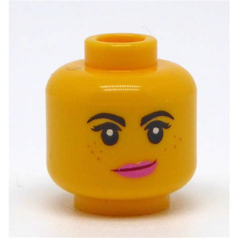 Lego Lucy Wyldstyle Minifigure Head Recessed Solid Stud