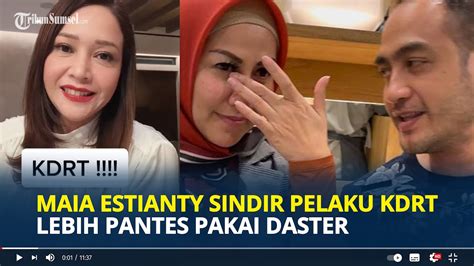 Maia Estianty Sindir Pelaku Kdrt Lebih Pantas Pakai Daster Sentil