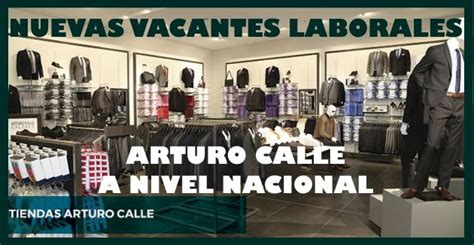 Convocatoria Laboral En ARTURO CALLE