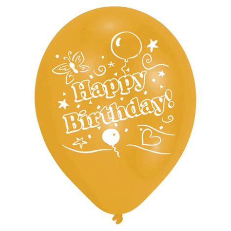 Bunte Luftballons Happy Birthday Er Pack G Nstig Kaufen Bei Partydeko De