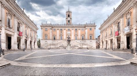 Piazza Del Campidoglio Roma Rome Ville De Rome Place Du Capitole