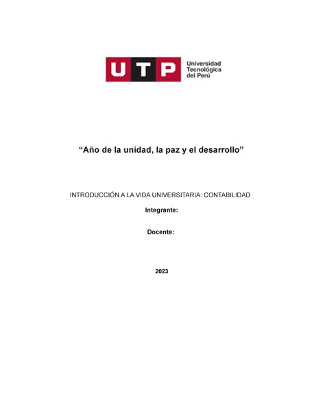 IVU Actividad 1 Año de la unidad la paz y el desarrollo