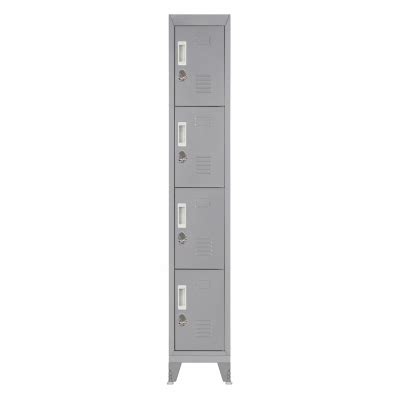 MALETEK Locker Casillero Metálico M 4 puertas con Portacandado