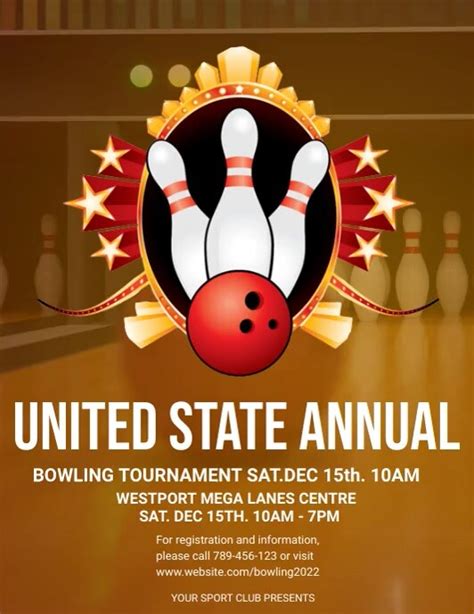 Bowling Tournament Flyers Template Postermywall