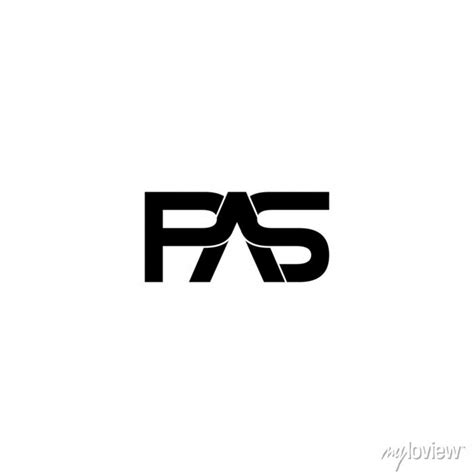 Pas letter original monogram logo design • wall stickers consulting ...