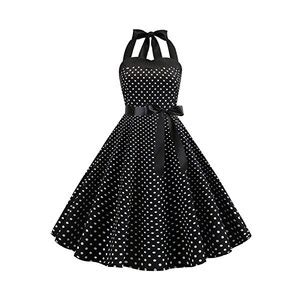 Iwemek Abito Vintage Anni Da Donna Retr Rockabilly Pin Up Elegante