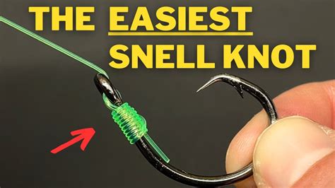 How To Tie The Fastest And Easiest Snell Knot No Knot Snell YouTube