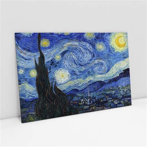 Quadro Noite Estrelada Van Gogh Decorativo Para Sala Quarto Bimper