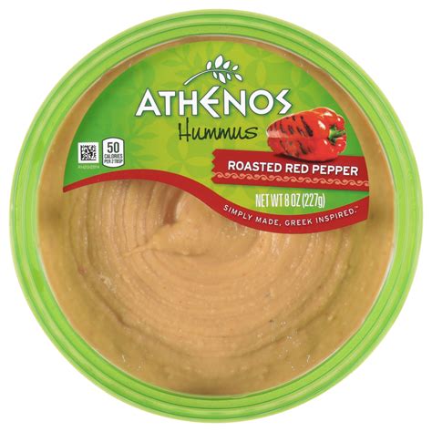 Roasted Red Pepper Hummus Athenos