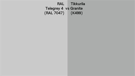 Ral Telegrey Ral Vs Tikkurila Granite K Side By Side