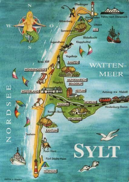 A Postcard A Day Sylt In Germany Hengist Horsa May Have Been A