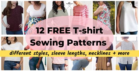 12 FREE T Shirt Sewing Patterns Gwenstella Made Sewing DIY Style